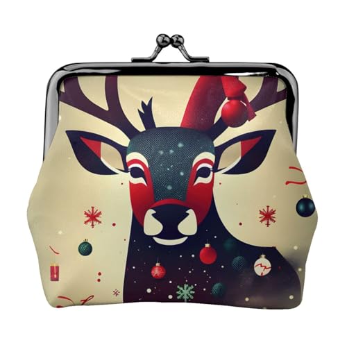 Leichte Geldbörse mit Hirschmotiv für Damen, exquisite kleine wasserdichte Geldbörse für Münzen und Karten von HTTUP