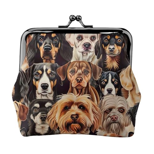 Leichte Geldbörse mit Hundemuster für Damen, exquisit, wasserdicht, kleine Münztasche, Kartentasche von HTTUP