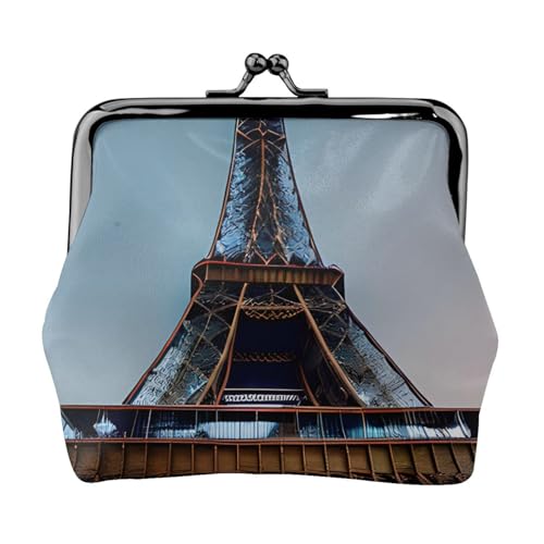 Leichte Geldbörse mit Pariser Eiffelturm-Druck für Damen, exquisit, wasserdicht, kleine Münz- und Kartentasche von HTTUP