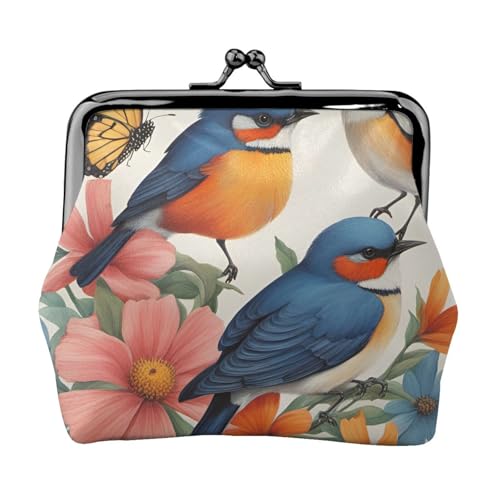 Leichte Geldbörse mit Schmetterlingsmuster für Damen, exquisit, wasserdicht, kleine Münztasche, Kartentasche von HTTUP