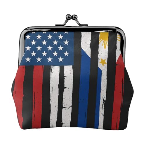 Leichte Geldbörse mit US-Philippinen-Druck für Damen, exquisit, wasserdicht, kleine Münztasche von HTTUP