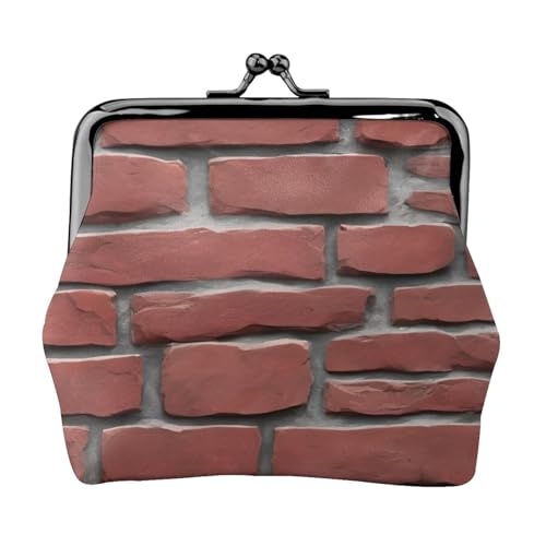 Leichte Geldbörse mit Ziegelsteinmuster für Damen, exquisite kleine wasserdichte Geldbörse für Münzen und Karten von HTTUP