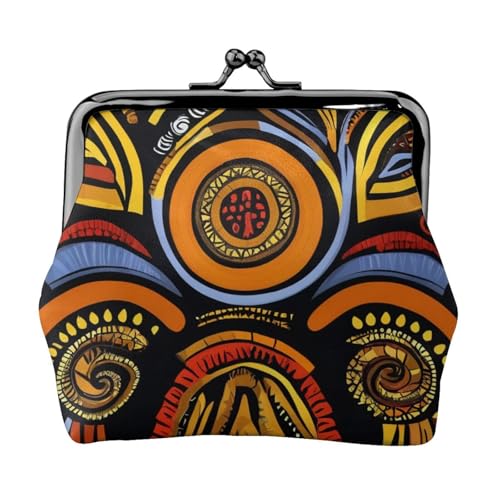Leichte Geldbörse mit afrikanischem Nationalmuster für Damen, exquisit, wasserdicht, kleine Münz- und Kartentasche von HTTUP