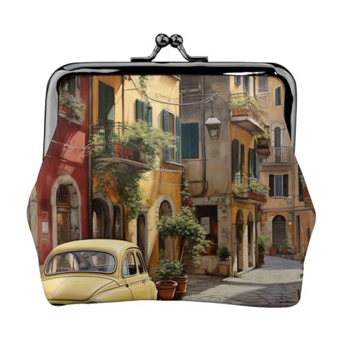 Leichte italienische Geldbörse mit Straßenmuster für Damen, exquisit, wasserdicht, kleine Münz- und Kartentasche von HTTUP