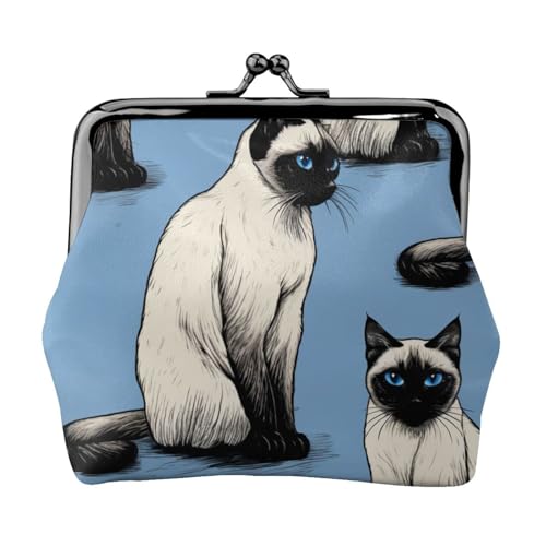 Lustige leichte Geldbörse mit Katzenmuster für Damen, exquisit, wasserdicht, kleine Münztasche, Kartentasche von HTTUP