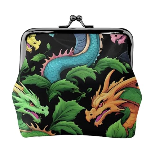 Many Magical Dragon Scales Print, leichte Damengeldbörse, exquisite kleine wasserdichte Tasche für Münzen und Karten von HTTUP