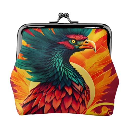 Phoenix Print Leichte Damengeldbörse, exquisite wasserdichte kleine Münztasche von HTTUP
