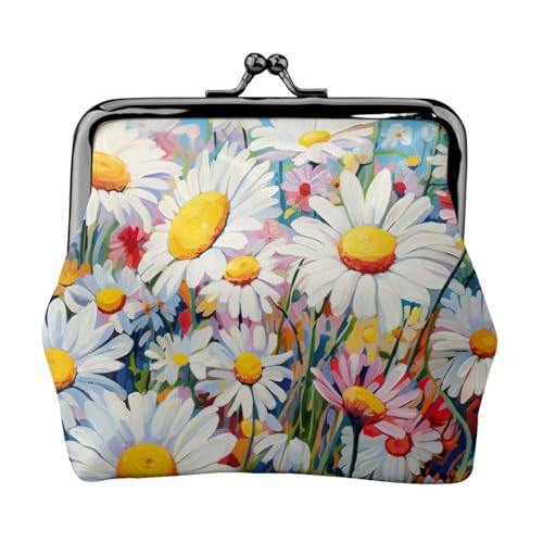 Sommer Blumen Gänseblümchen Muster Geldbörse Damen Exquisite Wasserdichte Kleine Münztasche Karten von HTTUP