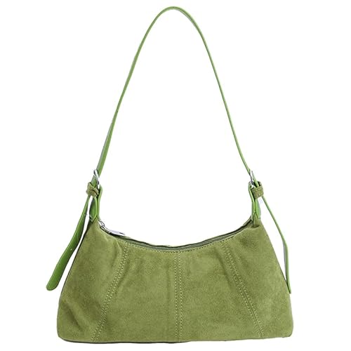 HTU Retro Wildleder Handtasche Geldbeutel for Frauen Arbeit täglich Gebrauch (grün) von HTU