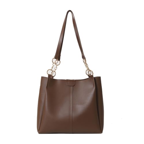 HTU Tragbeutel mit Tasche mit Taschen for Frauen mit der Arbeit (dunkelbraun) von HTU