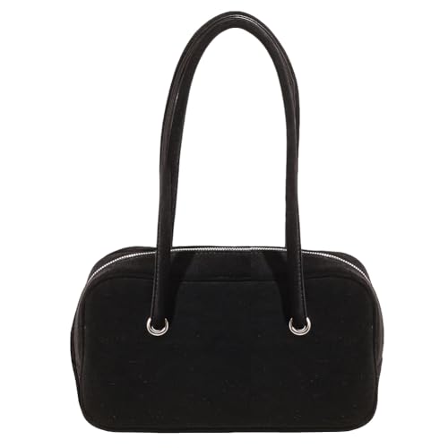 HTU Umhängetasche for Frauen modische Unterarmtasche for Arbeit und Reisen (schwarz) von HTU