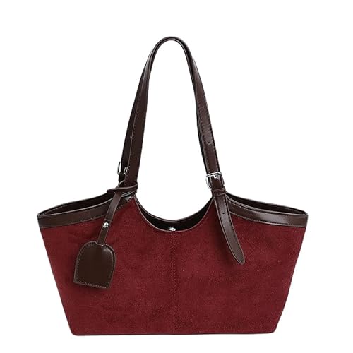 HTU Weibliche lässige Umhängetaschen Faux Wildleder Luxus Frauen Handtasche for Reisen täglich von HTU