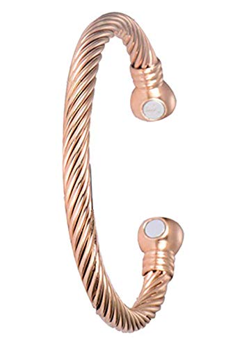 HTVNG Magnetisches Armband aus Kupfer mit starkem Gummiband für Armbänder für Frauen und Männer, Kupfer von HTVNG