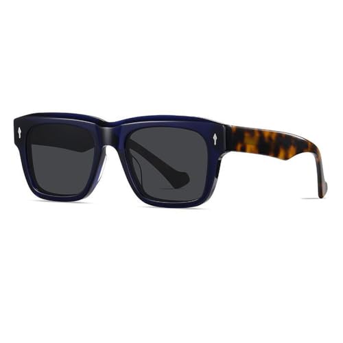 HTXONB Fashion Square Frame Acetat polarisierte Sonnenbrille Outdoor Reise Autofahren Sonnenbrille,C2,145 * 149 * 41mm von HTXONB