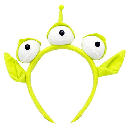 Grün Monster Stirnband Halloween Party Augapfel Haarband-Toy Story Alien Stirnband Wenig Grün Mann Party Favors Pelzigen Kostüm Kopfschmuck geschenk von HTYG