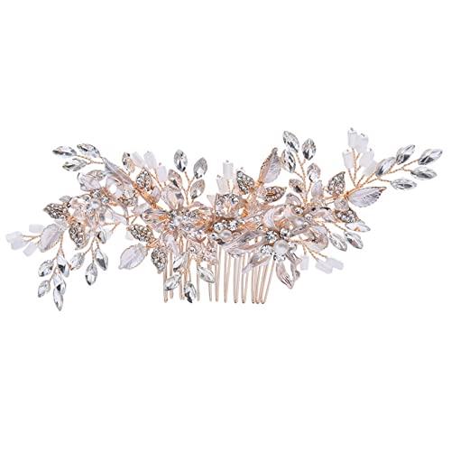 Braut Haarschmuck Braut Kopfbedeckung Hochzeit Haarkamm Clip Handgemachter Kamm Seite Clip von HTYHZIMS
