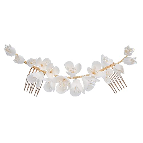 Braut Haarschmuck Braut Kopfbedeckung Keramik Haarkamm Hochzeitskleid Haarschmuck Braut Haarschmuck Braut Kopfbedeckung Keramik Haarkamm Hochzeitskleid Haarschmuck von HTYHZIMS
