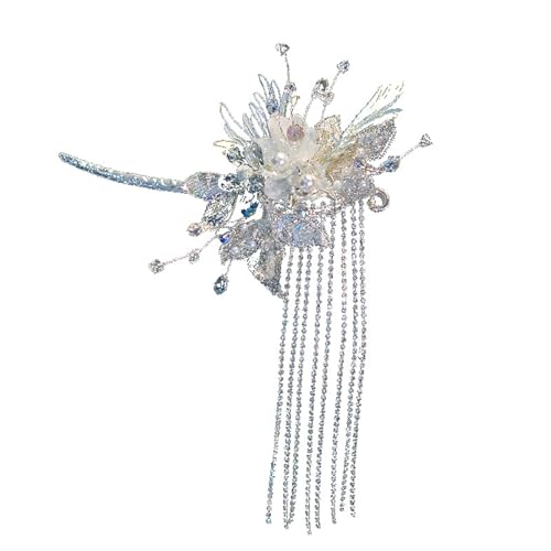 Braut Haarschmuck Braut Kopfschmuck Retro Perlen Quaste Haarnadel Haar klassische Hochzeit von HTYHZIMS