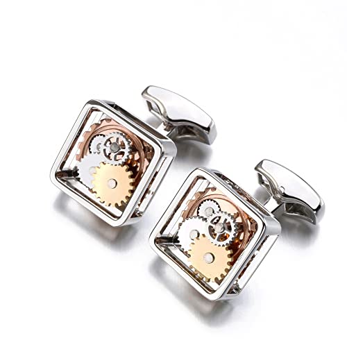 HTYHZIMS Manschettenknöpfe für Herren Manschettenknöpfe Manschetten Links Hochzeit Cufflinks for Männer(C_14.9mm) von HTYHZIMS
