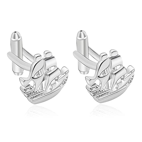 HTYHZIMS Manschettenknöpfe für Herren Manschettenknöpfe for Männer, Edelstahl for geschäftliche Hochzeit von HTYHZIMS