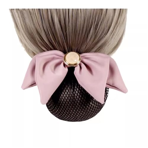 Haarnetz mit Schleife Flugbegleiterin Frisur Kopf Blume Haarnetz weiblich Frauen Haarschmuck(Colour 5) von HTYHZIMS