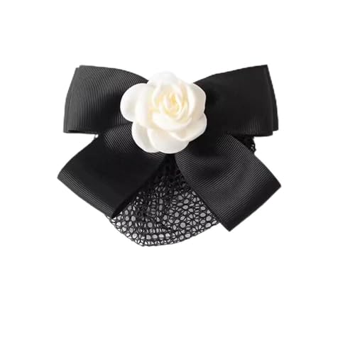 Haarnetz mit Schleife Weibliche Stewardess-Frisur, Netz-Kopfschmuck, Schleifen-Kopfschmuck Frauen Haarschmuck(Style 3) von HTYHZIMS