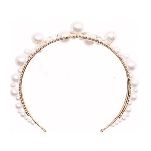Haarreifen Damen Perlen Braut Haarband Haarband Braut Haar Hochzeitskleid Haarschmuck von HTYHZIMS