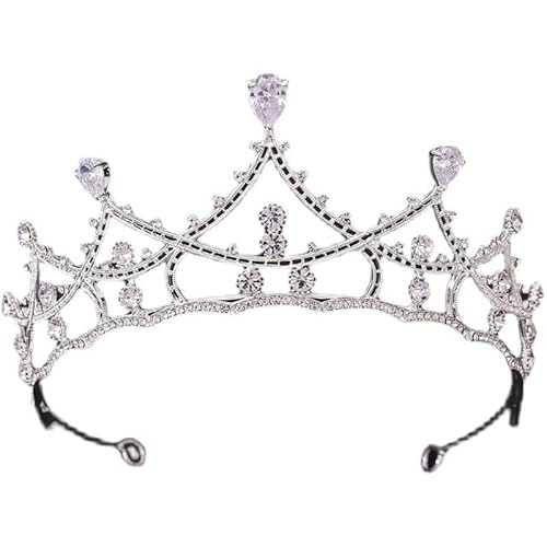 Tiara für Frauen Braut Tiara Prinzessin Krone Geburtstag Erwachsene Krone Haarschmuck für Geburtstagskrone, Erwachsene Tiara für Frauen Braut Tiara Prinzessin Krone Geburtstag Erwachsene Krone Haarschmuck für Geburtstagskrone, Erwachsene von HTYHZIMS