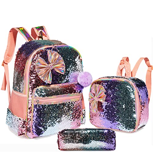 HTgroce Kinderrucksack Mädchen Kinder Rucksack Mädchen Kindergartenrucksack Schulrucksack Kleinkind Rucksack 3-6 Klasse von HTgroce