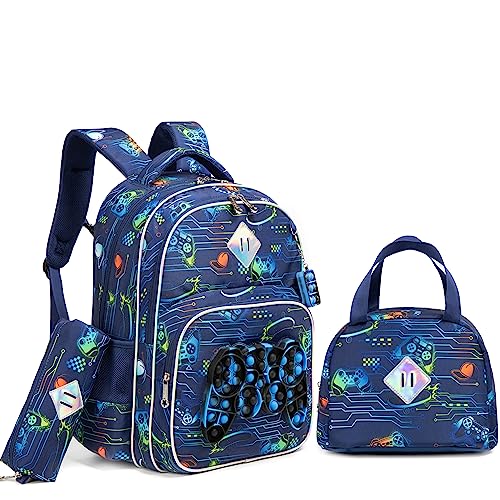 HTgroce Rucksack mit für, Kinderrucksack, Push It rucksack kinder, Kindertagesstätte, Vorschule, Kindergarten Bubble Anti Stress schultasche 1. klasse von HTgroce