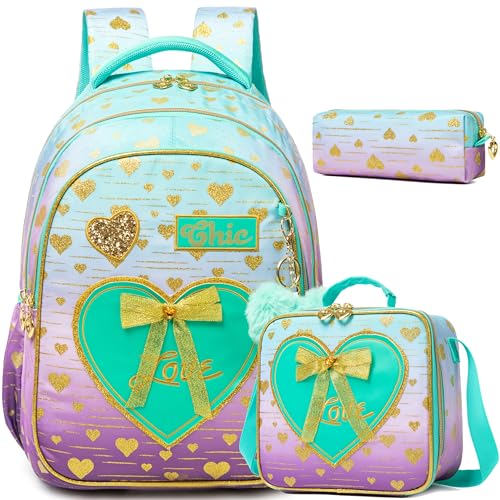 HTgroce Schulrucksack Rucksack Freizeitrucksack Backpack für Mädchen mit der Großen Kapazität Schulranzen Mädchen 2. klasse HTgroce Schulrucksack Rucksack Freizeitrucksack Backpack für Mädchen mit der Großen Kapazität Schulranzen Mädchen 2. klasse von HTgroce