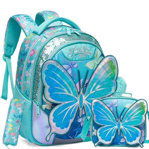 HTgroce Schulrucksack Schulranzen Schultasche Rucksack Freizeitrucksack Daypacks Backpack für Mädchen Kinder School Backpack 1. klasse von HTgroce