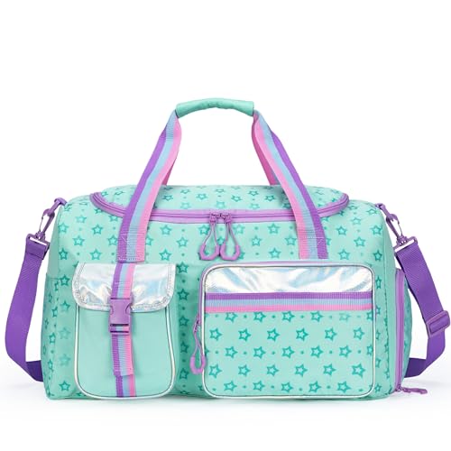 HTgroce Sporttasche für Kinder Schwimmtasche Kinder Mädchen Sport Kindertasche Damen Umhängetasche Duffel Bag von HTgroce