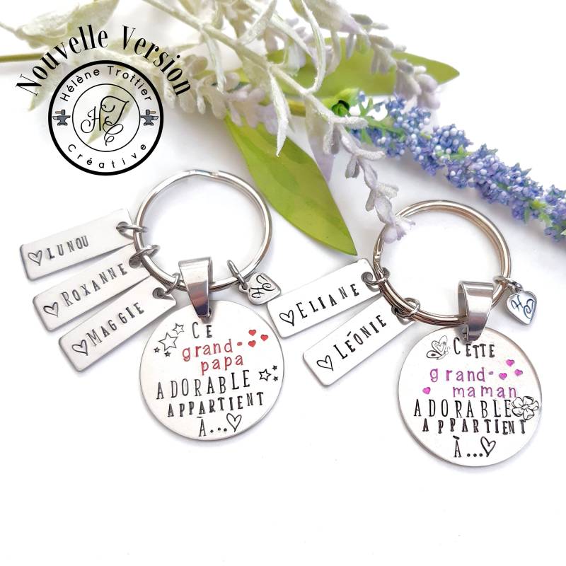 Oma Geschenk, Entzückende Oma, Opa, Großeltern, Familiengeschenk, Familie, Kindergeschenk, Kinderschrift, Kindername, Personalisiert von HTrottierCreative