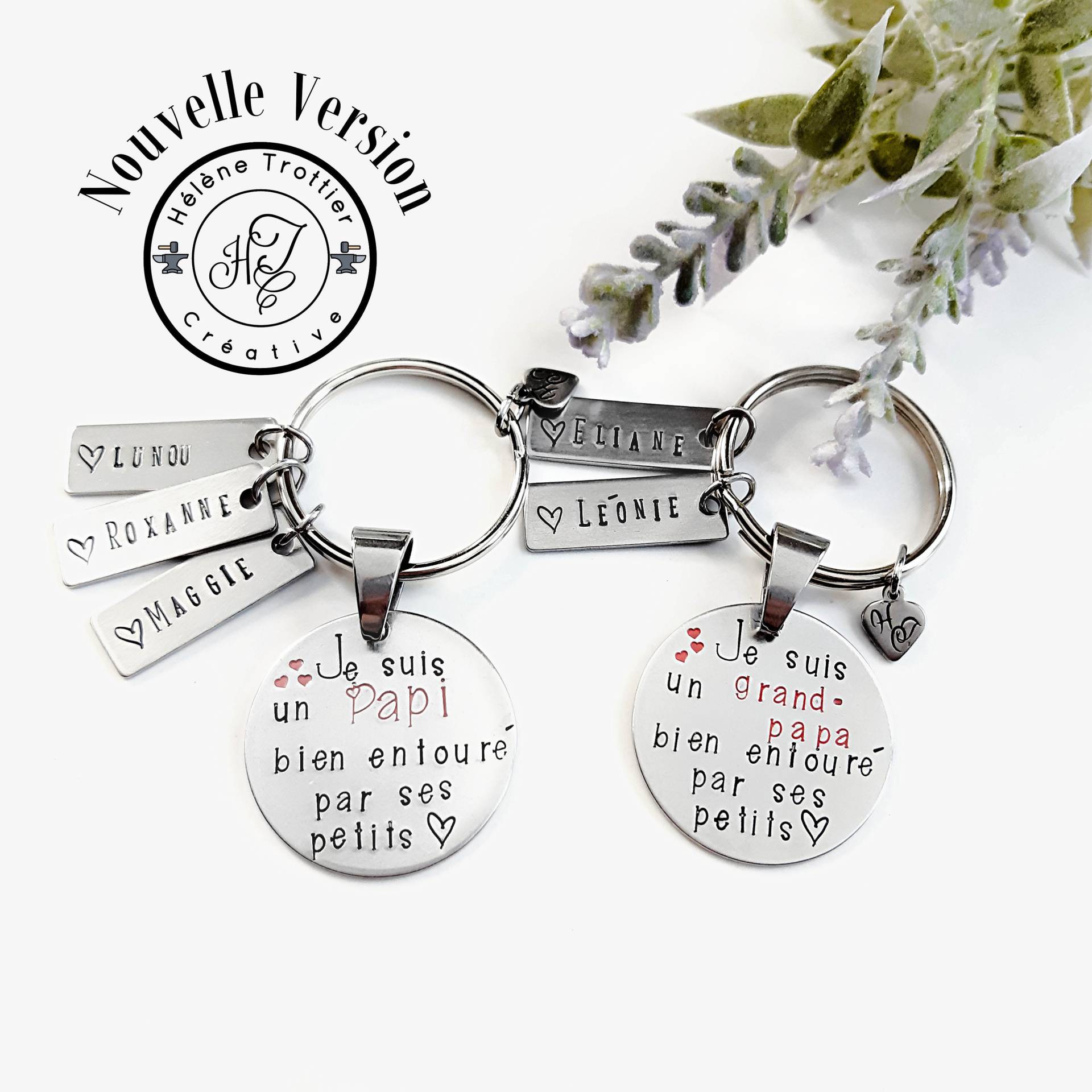 Oma Geschenk, Souvenir, Opa Großeltern, Familiengeschenk, Familie, Enkelkinder, Kinderschrift, Kindernamen, Personalisiert von HTrottierCreative