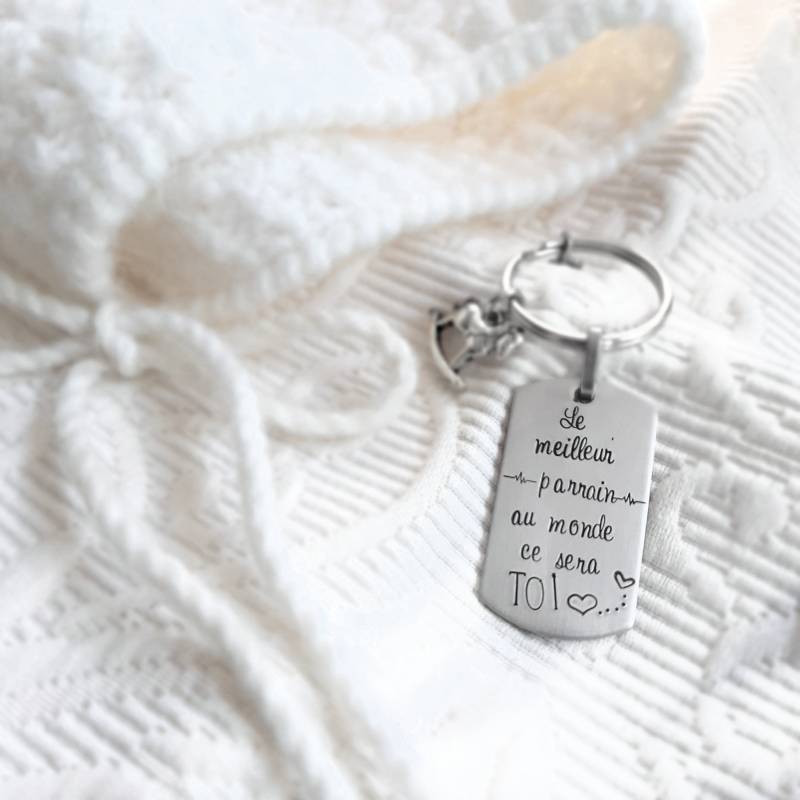 Willst Du Mein Pate Sein, Patenwunsch, Zukünftiger Pate, Taufe, Patenandenken, Originalwunsch, Schlüsselanhänger, Geburt von HTrottierCreative