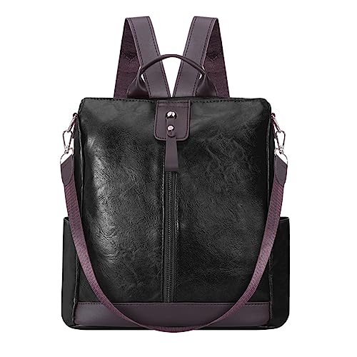 HUA ANGEL Elegant Anti Diebstahl Rucksack Damen Klein Cityrucksack Wasserdicht Leder Handtaschen Rucksack 2 In 1 Vintage Schultertasche Damen Mittelgroß FüR Arbeits Sport Alltag Reise von HUA ANGEL