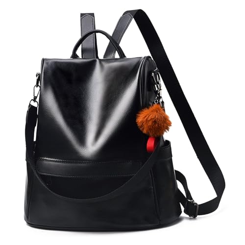 HUA ANGEL Eleganter Rucksack Handtasche 2 in 1 für Damen und Mädchen Moderner Cityrucksack für Stadtausflüge Alltag Reise Hochschule von HUA ANGEL