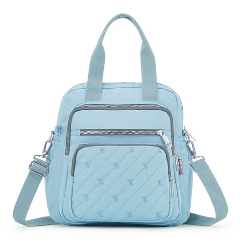 HUA ANGEL Eleganz Handtasche Damen UmhäNgetasche Mittelgroß Mit Mehreren FäCher FüR Handy Und GeldböRse Anti-Diebstahl Schultertasche Damen Crossbody FüR Sport Arbeit Einkaufen Reisen von HUA ANGEL