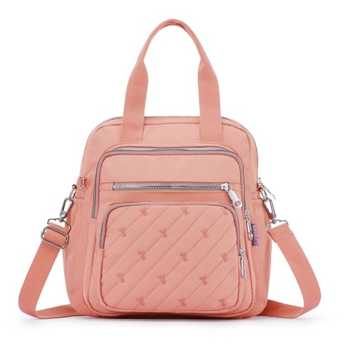 HUA ANGEL Eleganz Handtasche Damen UmhäNgetasche Mittelgroß Mit Mehreren FäCher FüR Handy Und GeldböRse Anti-Diebstahl Schultertasche Damen Crossbody FüR Sport Arbeit Einkaufen Reisen von HUA ANGEL