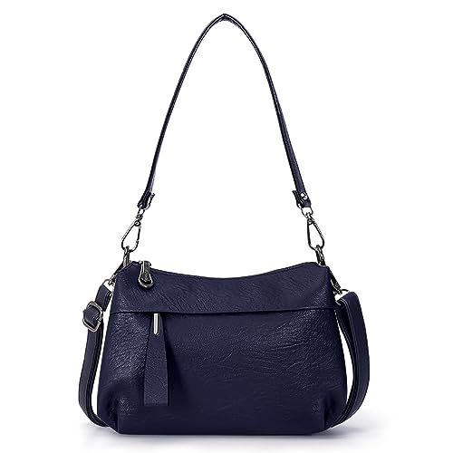 HUA ANGEL Mittelgroß Handtasche Damen UmhäNgetasche Echt Leder Mit Mehreren Fächer Für Handy Und Portmonee Elegant Schultertasche FüR Unterwegs Hochzeit Arbeits Party HUA ANGEL Mittelgroß Handtasche Damen UmhäNgetasche Echt Leder Mit Mehreren Fächer Für Handy Und Portmonee Elegant Schultertasche FüR Unterwegs Hochzeit Arbeits Party von HUA ANGEL