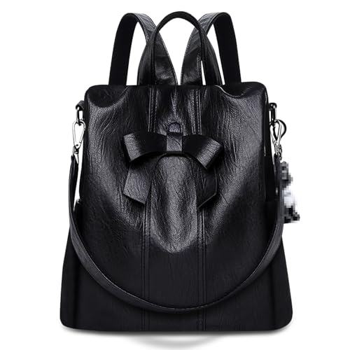 HUA ANGEL Kleiner Anti-Diebstahl Damen Rucksack Taschenrucksack 2in1 Damen Leder Moderne Rucksäcke für City Arbeit Alltag und Reisen HUA ANGEL Kleiner Anti-Diebstahl Damen Rucksack Taschenrucksack 2in1 Damen Leder Moderne Rucksäcke für City Arbeit Alltag und Reisen von HUA ANGEL