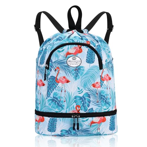 HUA ANGEL Leichter Rucksack Mit Kordelzug Sportrucksack Damen Mit Schuhfach Und Nassfach Wasserdichter Beutel Mit Kordelzug Für Reise Schwimm Training Beach Yoga Basketball FußBall HUA ANGEL Leichter Rucksack Mit Kordelzug Sportrucksack Damen Mit Schuhfach Und Nassfach Wasserdichter Beutel Mit Kordelzug Für Reise Schwimm Training Beach Yoga Basketball FußBall von HUA ANGEL