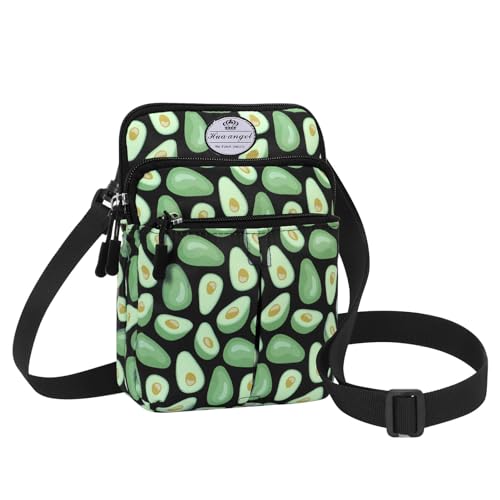 HUA ANGEL Mini Umhängetaschen kleine Handytaschen für Damen und Herren Sport Bauchtasche stylish hüfttasche mit Reißverschluss wasserdicht Stoff Gürteltasche mit vielen Fächern Für Reisen von HUA ANGEL