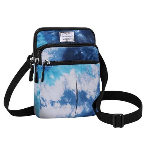 HUA ANGEL Mini Umhängetaschen kleine Handytaschen für Damen und Herren Sport Bauchtasche stylish hüfttasche mit Reißverschluss wasserdicht Stoff Gürteltasche mit vielen Fächern Für Reisen von HUA ANGEL