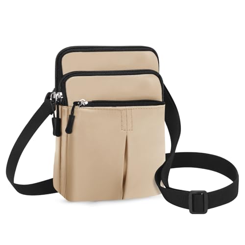 HUA ANGEL Mini Umhängetaschen kleine Handytaschen für Damen und Herren Sport Bauchtasche stylish hüfttasche mit Reißverschluss wasserdicht Stoff Gürteltasche mit vielen Fächern Für Reisen von HUA ANGEL