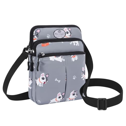 HUA ANGEL Mini Umhängetaschen kleine Handytaschen für Damen und Herren Sport Bauchtasche stylish hüfttasche mit Reißverschluss wasserdicht Stoff Gürteltasche mit vielen Fächern Für Reisen von HUA ANGEL