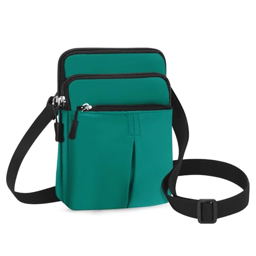 HUA ANGEL Mini Umhängetaschen kleine Handytaschen für Damen und Herren Sport Bauchtasche stylish hüfttasche mit Reißverschluss wasserdicht Stoff Gürteltasche mit vielen Fächern Für Reisen von HUA ANGEL