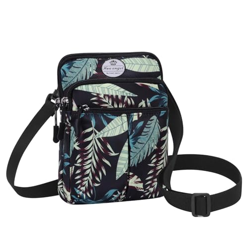 HUA ANGEL Mini Umhängetaschen kleine Handytaschen für Damen und Herren Sport Bauchtasche stylish hüfttasche mit Reißverschluss wasserdicht Stoff Gürteltasche mit vielen Fächern Für Reisen von HUA ANGEL