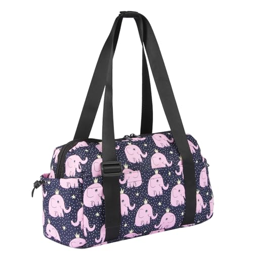 HUA ANGEL Sporttasche Klein Leicht Mini Turntasche Damen mit Nassfach Stoff Handtasche Stadt Mädchen mit Mehrere Taschen für Schwimmen Fitness Yoga Trainings Strand Tanzen von HUA ANGEL